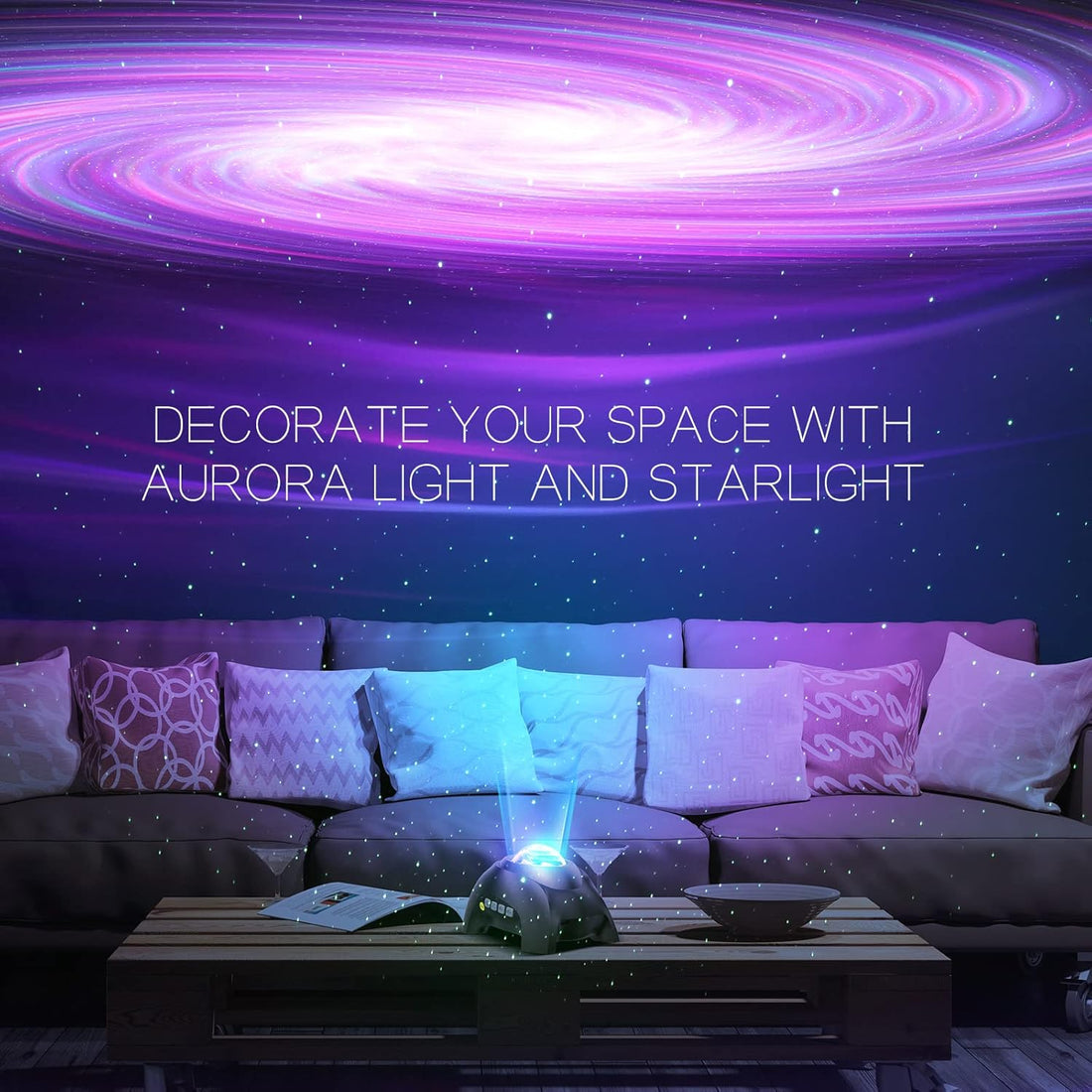 Aurora Galaxy Projector with Stars and Music