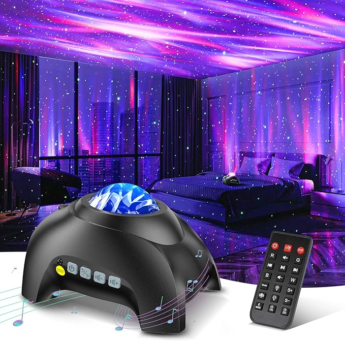 Aurora Galaxy Projector with Stars and Music