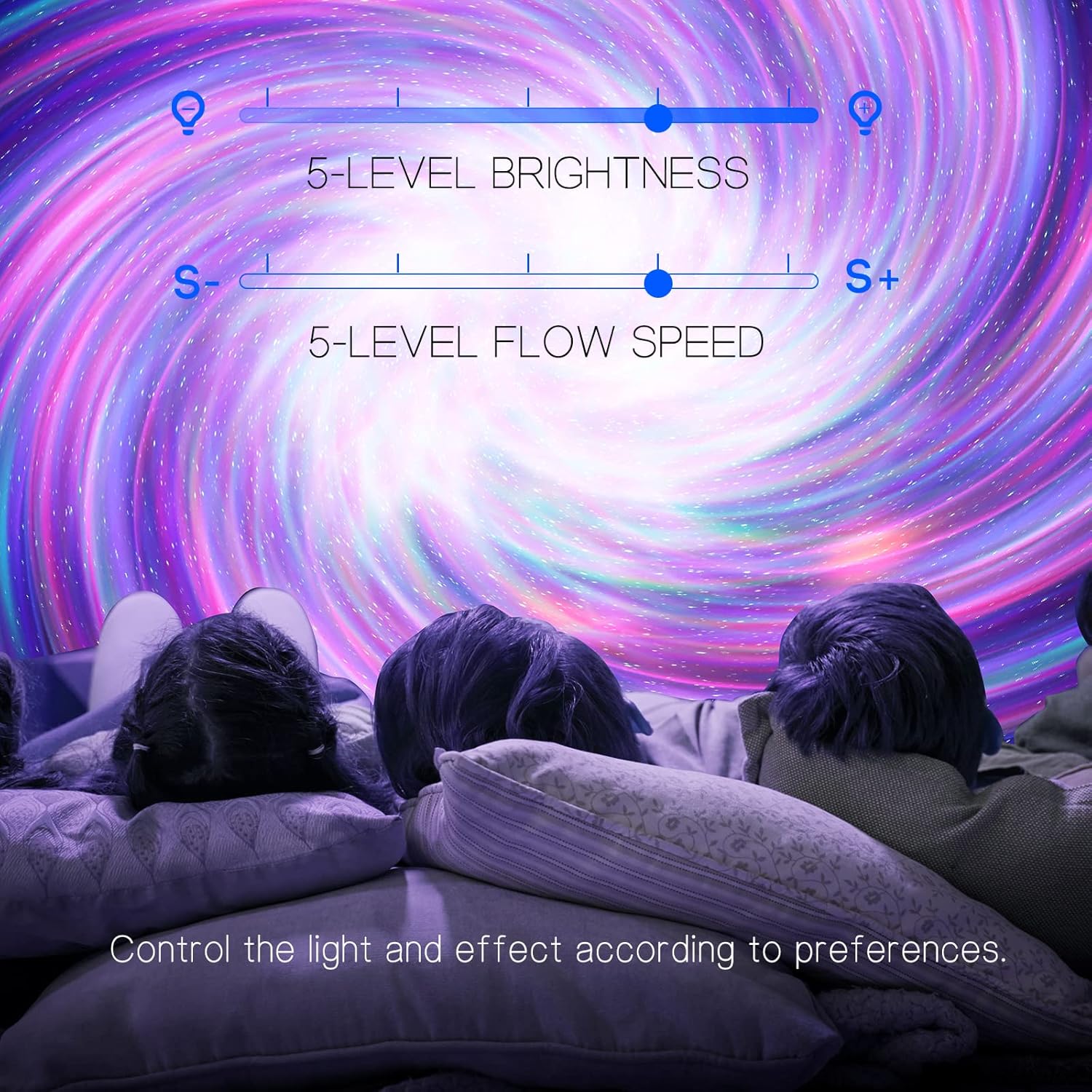 Aurora Galaxy Projector with Stars and Music