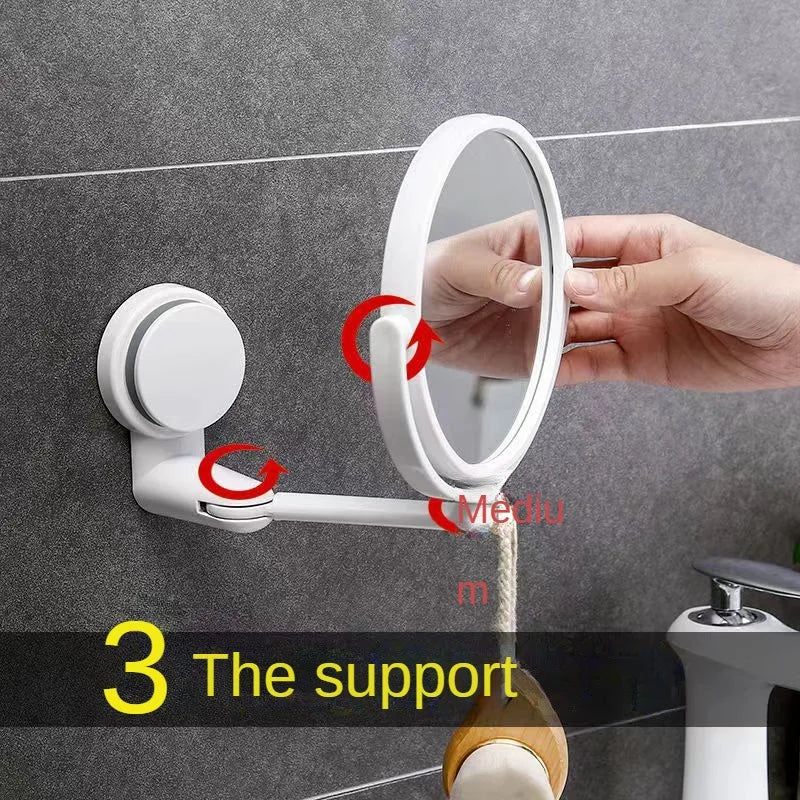 360° Rotating HD Vanity Mirror – Wall Mounted