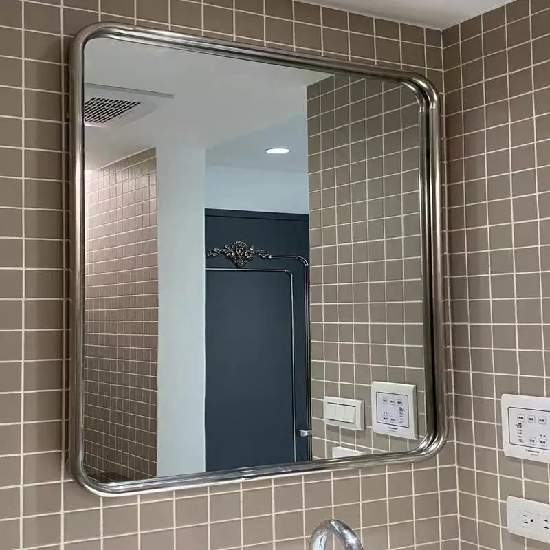 Minimalist Wall-Mounted Bathroom Mirror – Nordic Luxury