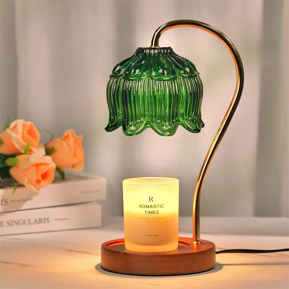 Retro Petal Candle Warmer Lamp