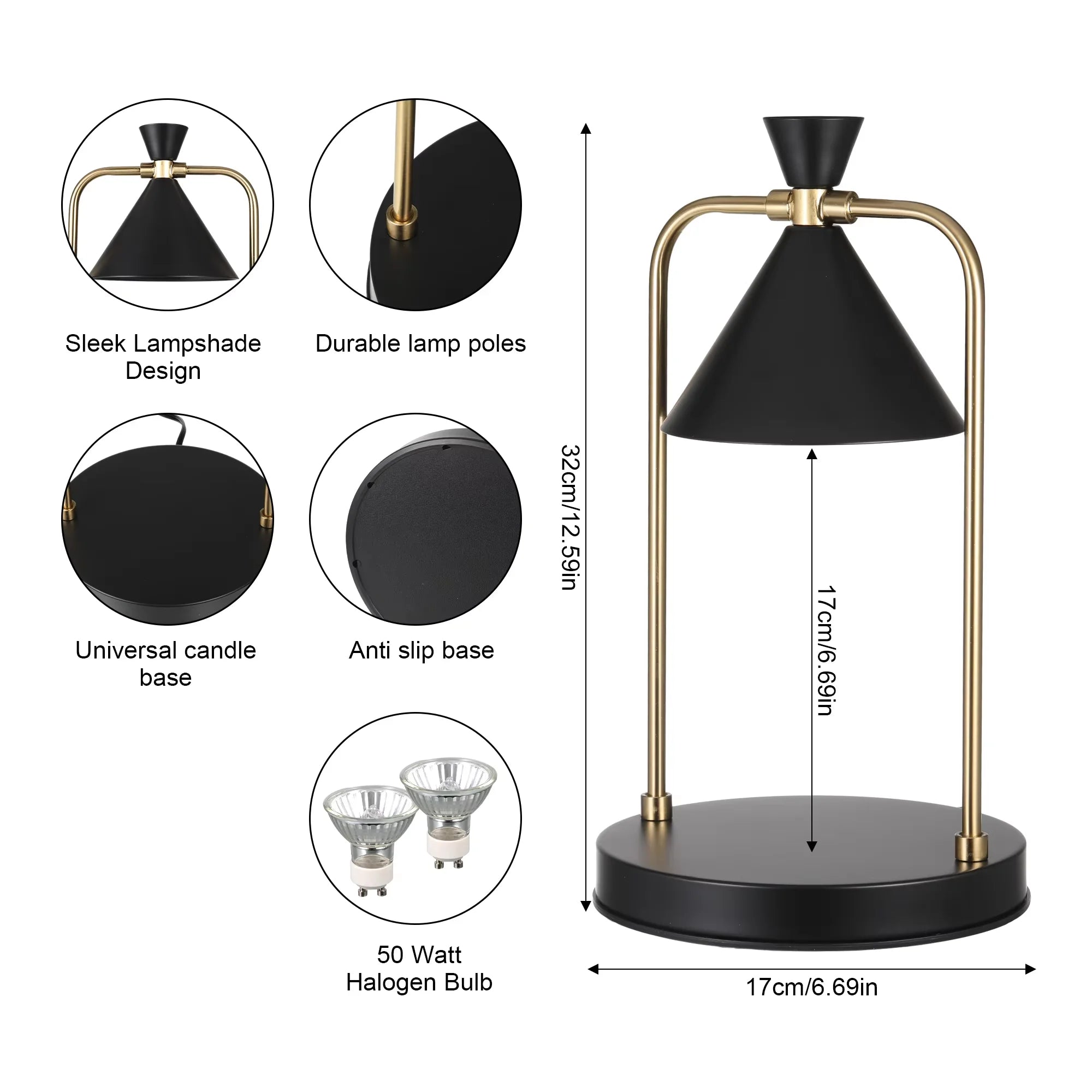 Retro Candle Warmer Lamp