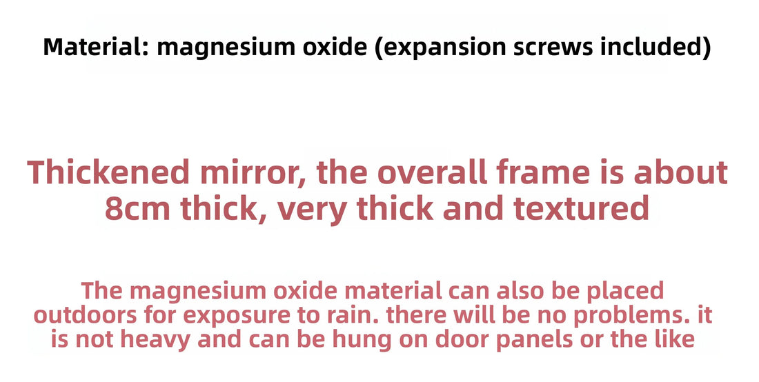 Boho Outdoor Wall Mirror – Decorative Hanging Art