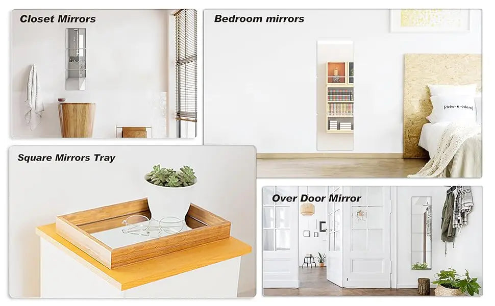 12” Wall-Mounted Acrylic Gym Mirror – Frameless