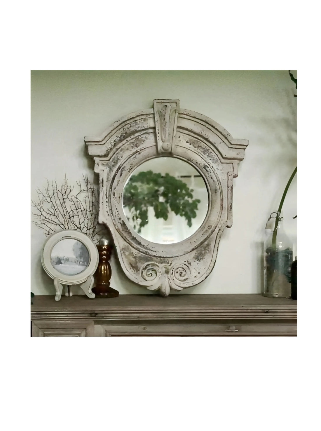 Boho Outdoor Wall Mirror – Decorative Hanging Art