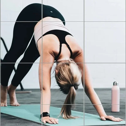 12” Wall-Mounted Acrylic Gym Mirror – Frameless