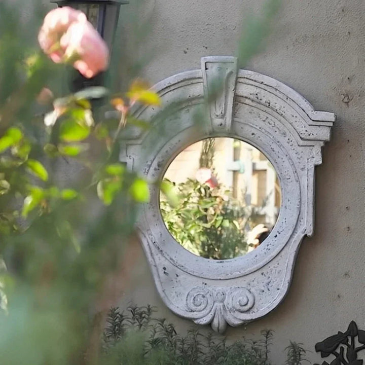 Boho Outdoor Wall Mirror – Decorative Hanging Art