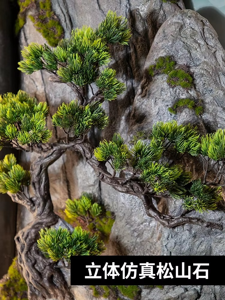 3D relief foyer decoration painting,  welcoming guests at the end of the corridor