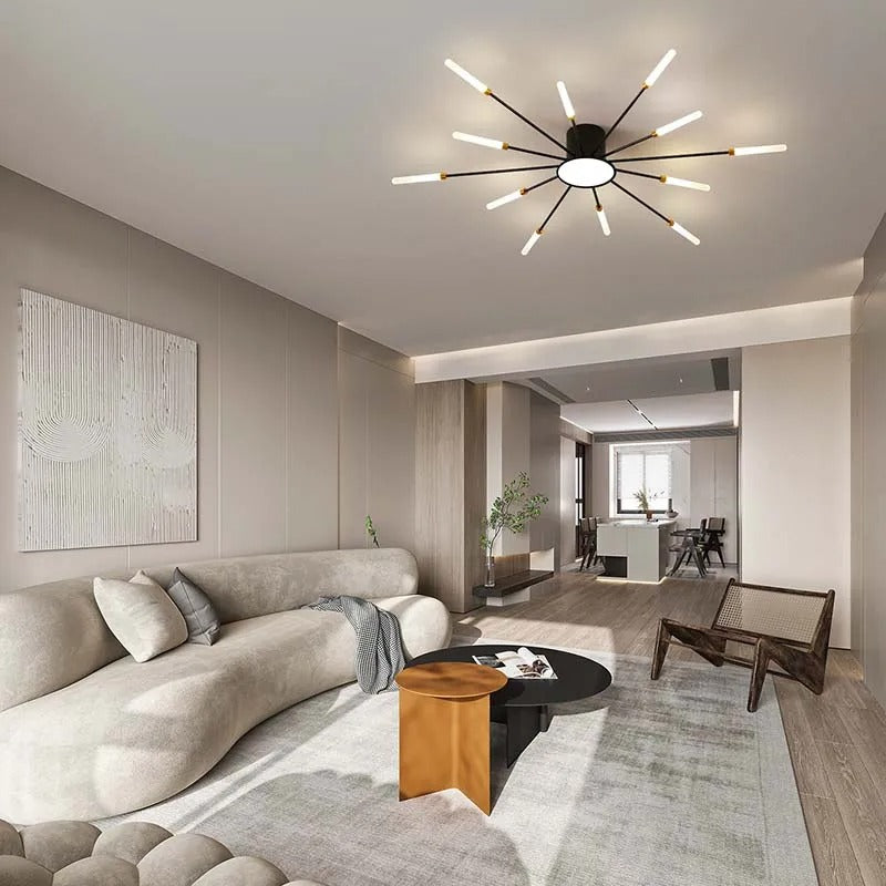 Modern Spiral LED Pendant Light for Living & Dining Rooms