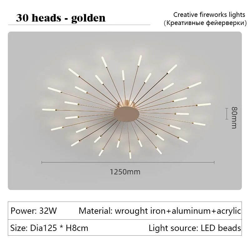 Modern Spiral LED Pendant Light for Living & Dining Rooms